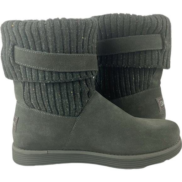 Skechers Women's Suede Ankle Boot 48625 Gray Size 9‎ - Picture 4 of 12